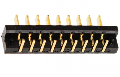 LM-T9-4-25  卧式9pin刀片连接器间距2.5  侧焊9p刀片电池连接器间距2.5  侧插9P电池连接器
